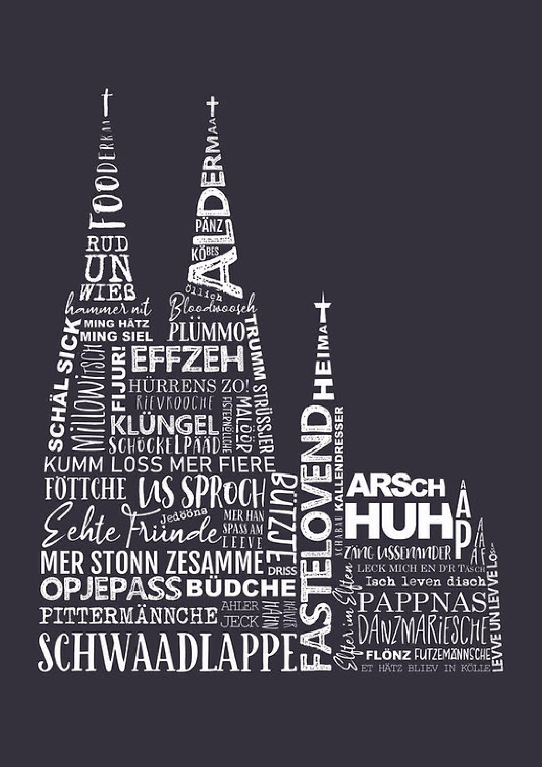 Poster - Dom op Kölsch schwarz